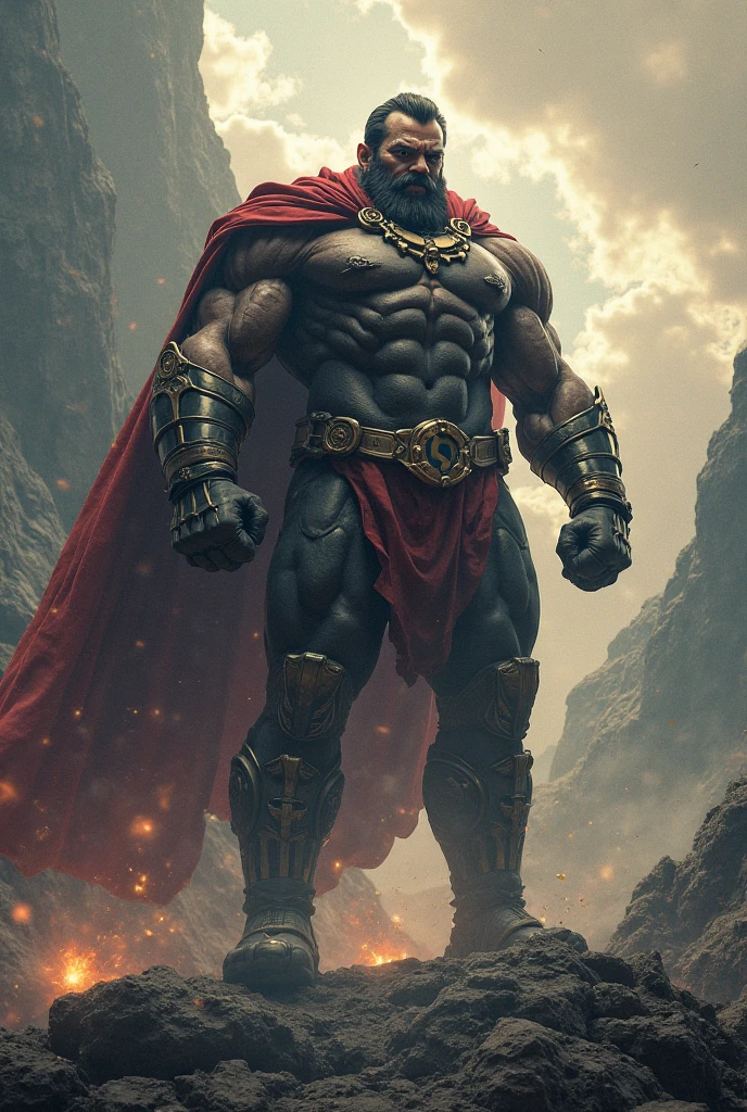 A ntr fat
guy black man with iron gauntlets fighting an old man to win His testicle