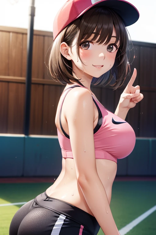 Japanese junior high school student Japanese gym uniform Beautiful girl Black hair Regretful expression Track and field competition Crawling on all fours Whole body sweats Clothes are wet Clothes are transparent Athletics track Hair is also wet White tank top Short hair Small breasts Beautiful legs Blushing Angle of view from above Navel exposed Clothes are all white Looking outdoors Mouth wide open Tongue sticking out Hair is wildly disheveled Regretful gesture Both hands are on the ground with elbows extended Elbows are on the ground but Don&#39;t touch your elbows
