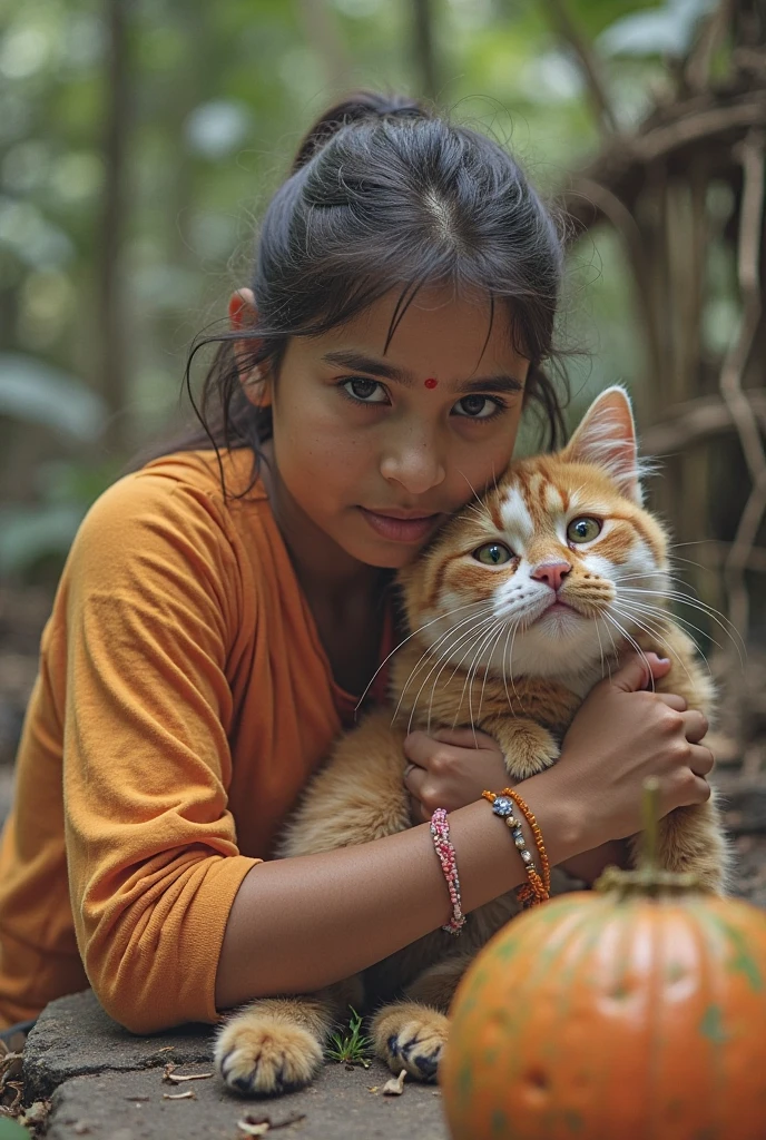 (((best quality))), alto detalhamento, profundidade de campos, foco: 1.2, Post-apocalyptic 10-year-old Brazilian cat and girl, Olhos cansados, Olhos Finos, olhos grandes, Roupas esfarrapadas e podres, Hair is tangled in rags, The skin is damaged by dirt and grime, abandonado, Quarto escuro com janelas quebradas, Thin face and eyes are sad and scary, ((masutepiece)), (fotos realistas:1.5), (((High resolution illustration))), (((extremamente detalhado))), Shadows Dramatic, cinemactic.