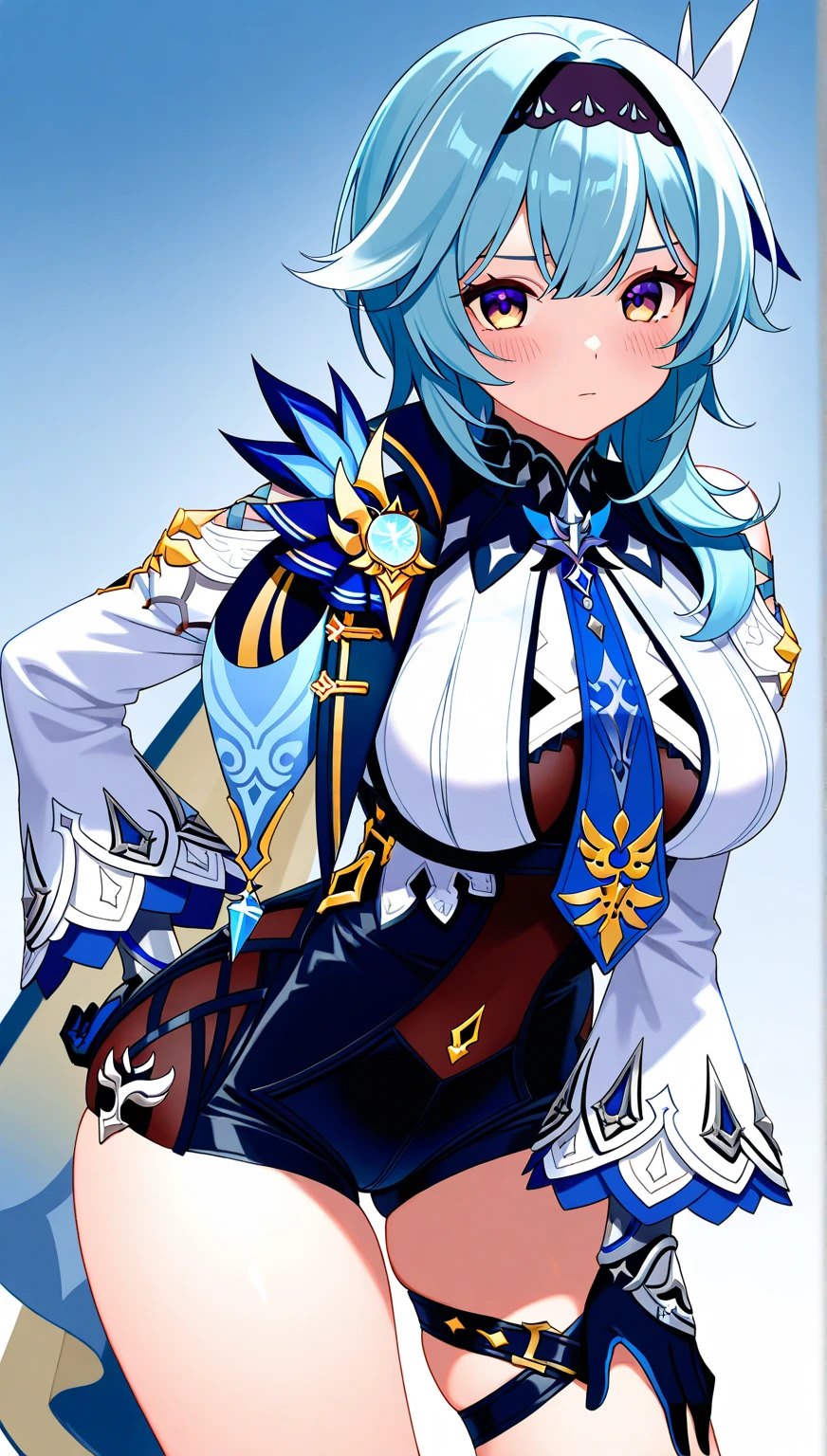 (masterpiece, best quality, high resolution, (pokemon style) ((huge breasts))full body white sentai hero armor, white sentai armor helmet, superb posture((white background,)), ((full body standing)) ,