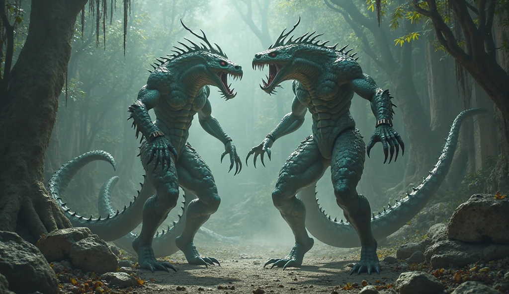 A reptile man Adam and Eve