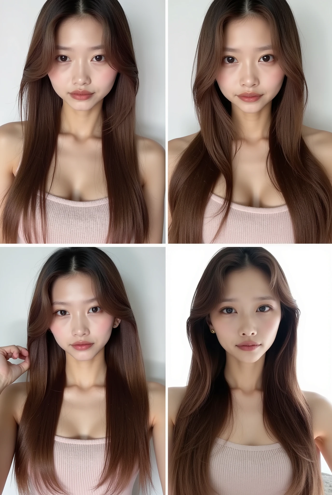 Selfie photos closer to real life,Faceless selfie,Face-covering selfie,A 27 year old Asian woman,Actual life selfie photos,Naturally and skillfully blocks most of the face,But the outline is clear,I can feel that she is a beautiful and generous Asian beauty