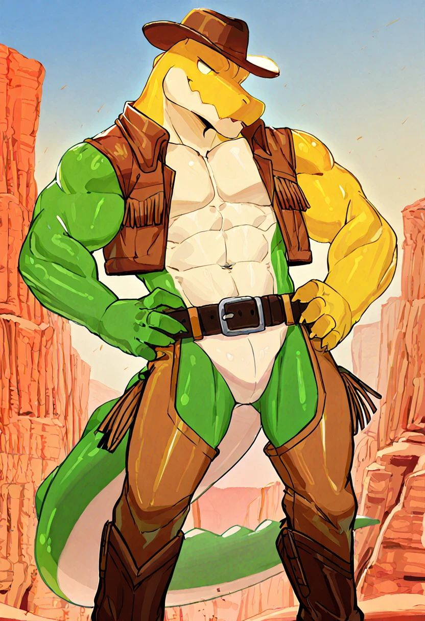 furry, furry art, source furry, (by kihu), solo, young, young face, small waist, muscular, pecs, abs, tall,  white wolf, wolf tail, white fur, ponytail white hair, nude, talking, black mouth, big blue eyes, hard nipples, erect white penis with foreskin, erection, white foreskin, leaking precum, robot, (broken neck:1.2, damaged chest:1.2, cracked belly:1.2) , detailed colorful synthetic parts, detailed colorful synthetic components, in a jungle, jungle background, holster, gun, handgun, holding gun, carrying gun, aiming gun, angry, angry expression, looking around, looking away, full body, full body portraits, full body shot 