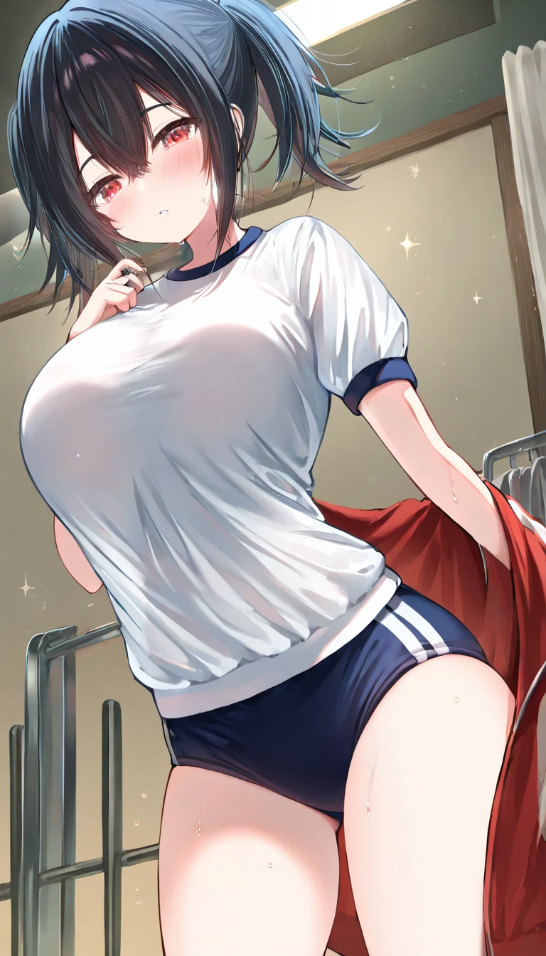 ((Girl having intense vaginal sex with man:1.3)), Anime One Girl, 22 years old, Pokemon Haruka,((May Pokemon :1.3)), red bandana, mature, Brown Hair, short hair, Blue eyes, Big Breasts, Chest cleavage, Red Shirt,super short white skirt,spats, Bounce, Thighs, indoor, 32K,Super detailed,Ultra-detailed, The perfect Mei, Red clothes,Navy blue leggings under a short white skirt, Mei's outfit, socks, whole body, Lovey-dovey vaginal sex, {{A Pokemon trainer sees May passing by and has Metamon transform into an adult May and engage in intense vaginal sex with her.}}, Intense piston movement between a man's legs, NSFW
