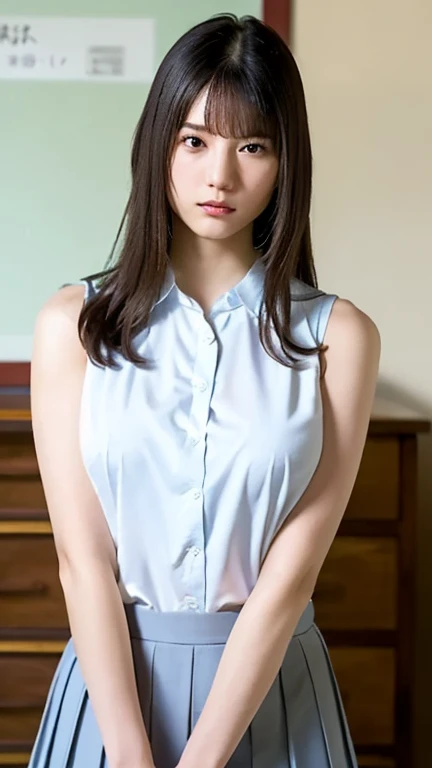 (8k, best quality, masterpiece:1.2), (realistic, photo-realistic:1.37), ultra-detailed, 1 girl,cute, solo,beautiful detailed sky,detailed office,night,sitting,(nose blush),(smile:1.15),(closed mouth) , medium breasts,beautiful detailed eyes,(collared shirt:1.1), night, wet,business attire, rain, (short hair:1.2), pureerosface_v1, computer, detail finger, beautiful detailed face,