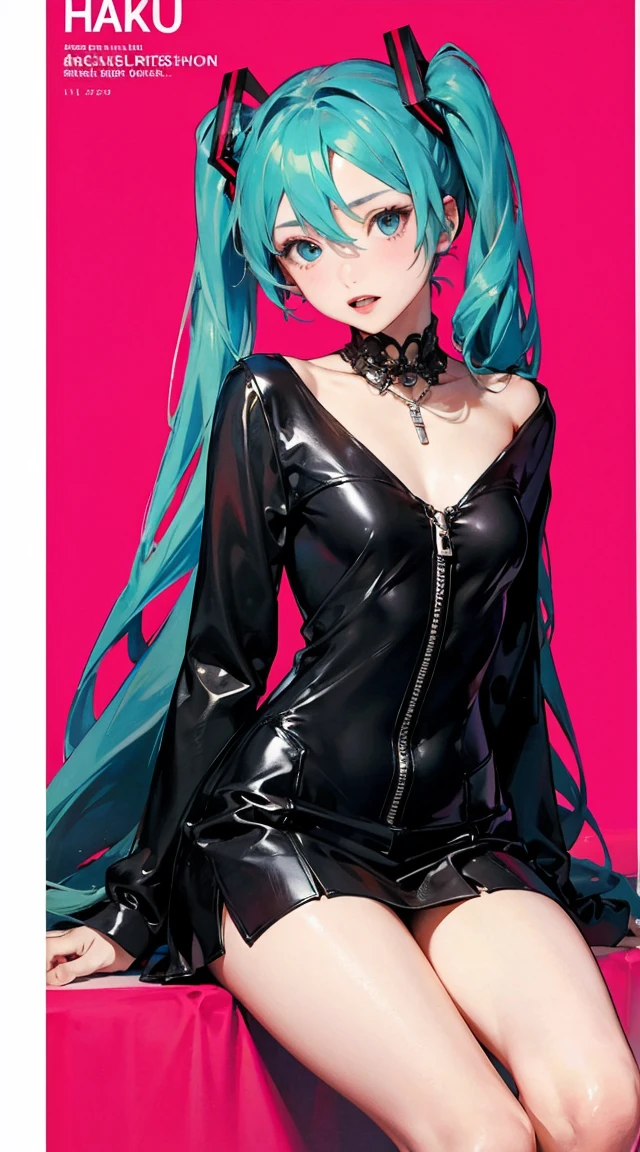 (((front focus))), Keywords: cute girl with big eyes at bedroom, (((character hatsune miku))), full body, in the dark, low key, love pupils, [shy], tosca hair color, long hair, twin tail with pony, master works, best picture quality, super high resolution, higher quality, beautiful girl, female, hair ornament, 8k resolution, blush, thin shoulder strap, dusk ((character on the bed)), magic ring, cinematic light, bedroom background, Solo, Eyebrow Pattern, Beautiful red Eyes, Beautiful Glow, Best Quality, Illustration, Masterpiece, Best Production, Best Quality, Highly Detailed, burning hair, necklace
((Masterpiece)), ((Highest Quality)), exquisite CG, blue-purple tone, sweet
Beautiful girl with a cute smile ((big smile)), long leg, big ass, huge breast, hot girl, dynamic pose, (((hatsune miku dress 1:1)))