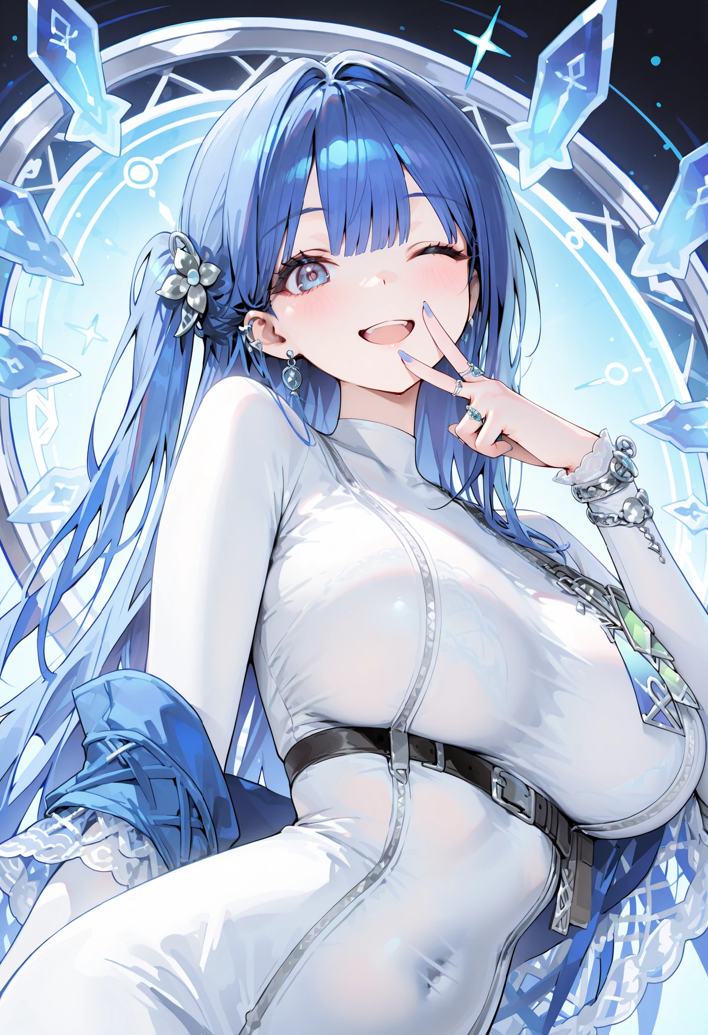arafed image of a woman in a dress holding a cell phone, Fine details. Girl Front, seductive anime girls, Epic light novel art cover, anime moe art style, official artbook, from girls frontline, ahegao, pixiv 3dcg, Extremely detailed Artgerm, Guviz, ! dream artgerm