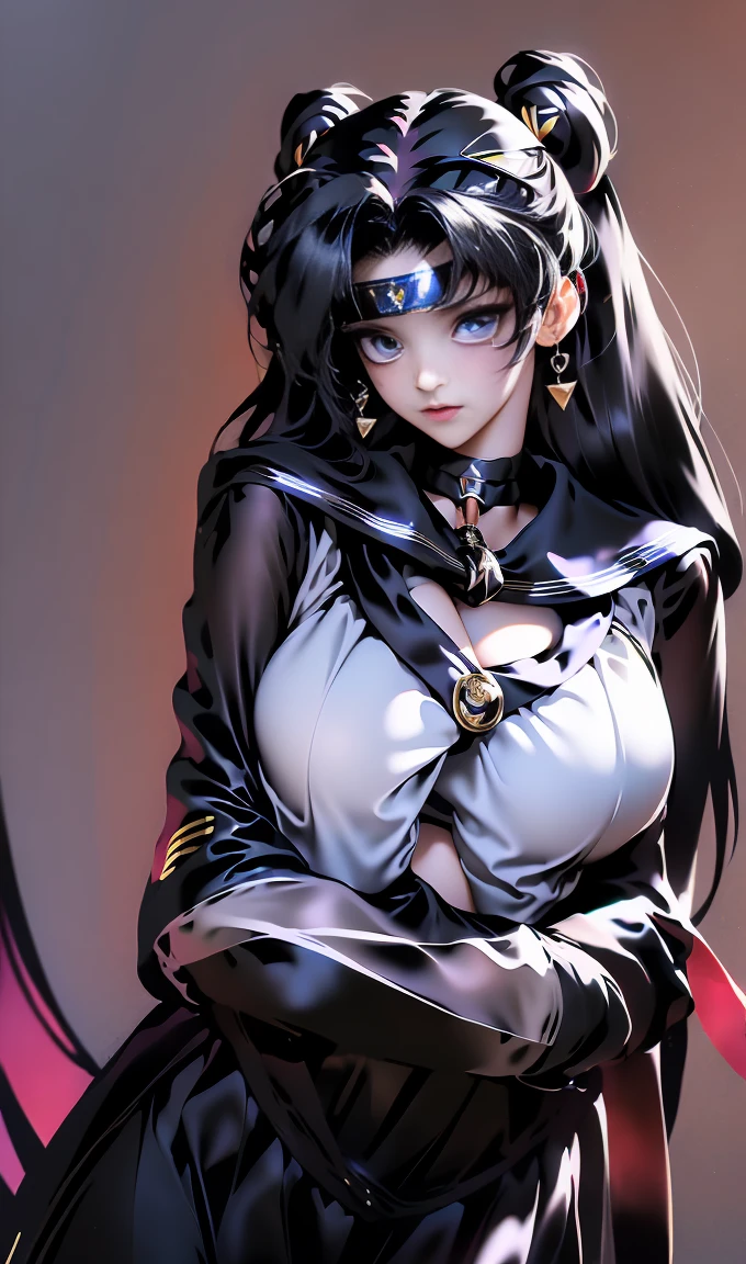 (masutepiece:1.5)、(top-quality:1.5)、(16k wallpaper:1.2)、(Photorealsitic:1.2)、(ultra-detailliert:1.2)、(超A high resolution:1.2)、(Ultra-detailed and realistic skin:1.2)、Super dense and beautiful eyes、Powerful and beautiful eyeshadow、Beautiful 16 year old kunoichi、Beautiful assassin、Natural Color Lip、(black half up hair:1.2)、(Woman in the coolest ninja costume:1.4)、Black scarf、shuriken、kunai、Ninja Sword、Cute smile、(Surrounded by a lot of guys:1.3)