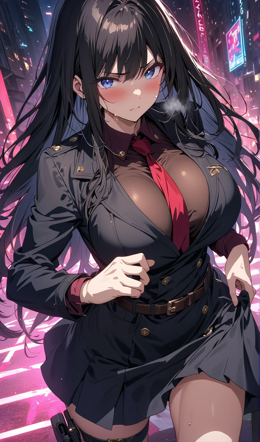 (Highly detailed 8k wallpaper), Mid shot of Loli Necromancer, Particle Lighting, High Detail, Dramatic, Gatling gun in hand, Clean background, wearing wizard hat, Weapons at the top of the background have been removed a young japanese woman, 1 girl, beautiful detailed eyes, beautiful detailed lips, extremely detailed face, long hair, slim, 25 years old, wearing sunglasses on her head, black jacket, white button-up shirt, purple gloves, shorts, thigh highs, garter belt, detailed clothing, masterpiece, photorealistic, 8k, cinematic lighting, vibrant colors, elegant, fashion portraitAraffe dressed as a snow White with a red bow and a red bow, Beautiful vampire queen, 臉紅 realistic role play, 《Adventure Treasure》Marceline, anime girl role play, 4K HD snow White hair, Beautiful vampire queen, snow White as a d &D Fighter, snow White, anime role play, role play, Vampire Camilla, Has long black hair, on the street,Torn clothes,big breasts big areolamasterpiece, best quality, high quality, Very detailed CG uniform 8k wallpaper, blossoming landscape, dry place，such as an empty desert, dearest, cunning, mono lake, common tree, 3D digital painting, Award-winning photography, Bokeh, Depth of Field, HDR, bloom, Chromatic Aberration, Reality, Very detailed, Popular on artstation, Popular on CGsociety, Wheels within wheels, High Detail, Dramatic, midjourney&#39;s Artwork 1Girl, (Dakota:1.0), blue eyes, Pixie Short Hair, blush, Human Resources Bikini (Large Breasts:1.0), (Large areola:1), , (Pure face_V1:0.5) Increase height Clothes got wet