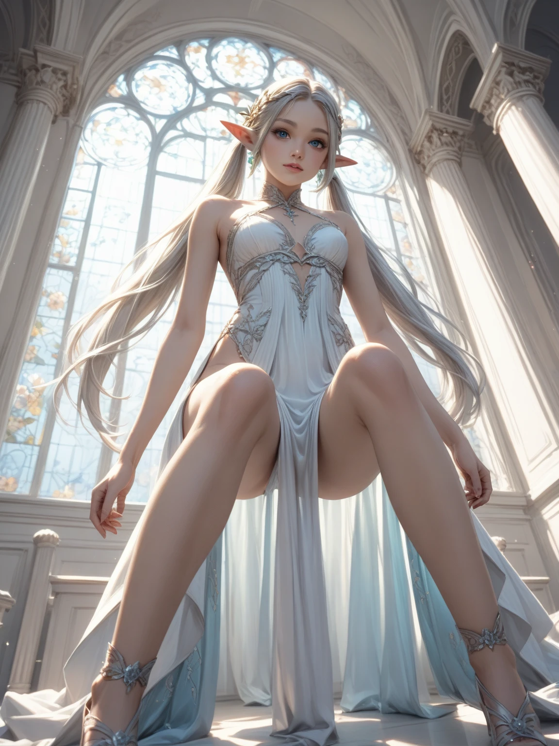 The skirt has a clear silhouette