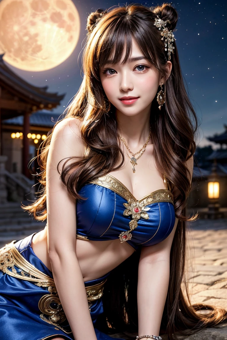 (top-quality、masutepiece、8K、Top image quality、Hyper-Realism、1 photo)、(A prostitute goddess wearing the most luxurious and majestic costume:1.2)、(A huge aurora spreads across the sky:1.5)、(The most luxurious and intricately decorated dresses:1.2)、(Goddess of prostitution standing on the beach:1.2)、(Very intricate and detailed crystal clear ocean:1.1)、(Very intricate and most gorgeous pink and purple goddess costume:1.2)、(Prostitution goddess upper body photo:1.1)、shining water surface、The most fantastically shining sea、Crisp and detailed background,、accurate anatomy、Full Body Jewelry Decoration、Golden decoration、the most gorgeous goddess sleeves、The most gorgeous decoration、beautiful brown hair、Comes with many intricate gemstones、、最も贅沢でtop-qualityの巨大ティアラ、最も贅沢でtop-qualityのジャイアントネックレス、Perfect makeup、(the best smile when you look at me)