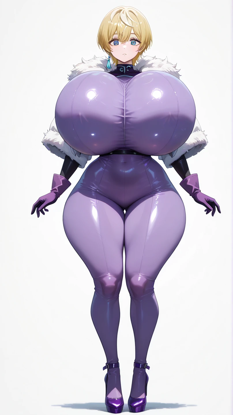 ((ultra quality)), ((work of art)), juri han((black hair with purple details, )), (beautiful  face), (beautiful female lips), (), enchanting, ((sexy facial expression)), looking at the camera smiling softly, eyes closed a little, (white skin color), (Caucasian skin), body shine, ((beautiful detailed female eyes)), ((greeneyes)), (juicy female lips), (dark eyeliner), (beautiful female hands), ((ideal female figure)), ideal female body, beautiful waist, beautiful hips, breasts small, ((subtle and beautiful)), seductive stand on the threshold with his hands behind his back, (, wearing a blue t-shirt, white leggings on feet) fund: in an apartment building, ((Depth of field)), ((high quality clear image)), (clear details), ((high détail)), realistically, professional photo session, ((Focus Clear))