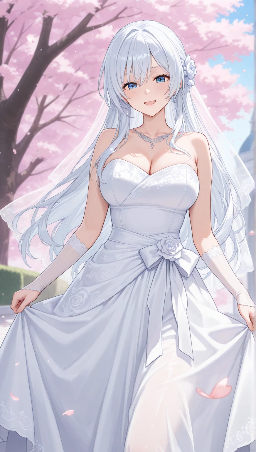 (transparent_wedding dress:1.2),<lora:aimiliya-10:0.8>,aimiliya,cleavage, medium breasts,light smile,best quality