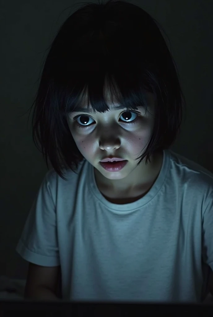 (8K)、(highest quality: 1.2)、(Real)、(Real: 1.37)、Ultra-high resolution、horror film、Dark world、Japan&#39;s Edo Period、A scene in which the father is furious and raises his fist、Long black hair、Long-sleeved kimono、kimono、18 years old in yukata、18-year-old daughter apologizes after being beaten