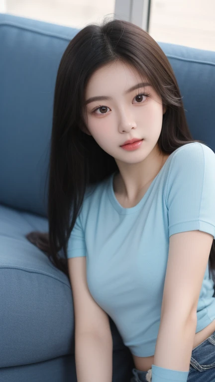 "(best quality,4k,8k,highres,masterpiece:1.2),ultra-detailed,(realistic,photorealistic,photo-realistic:1.37),portraits,vivid colors,beautiful detailed eyes,beautiful detailed lips,long eyelashes,(sexy:1.1) girl wearing only (t-shirt:1.1),(hot:1.1) tight muscles,veined arms"