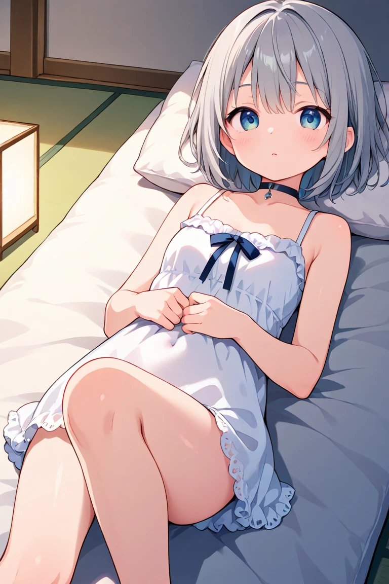 (6 years old)(1girl)(master detailed anime)(master quality)(RAW Photos))(8K)(Realistic, photo Realistic:1.2), ((Highest quality))(naked)(white bra)(white panty)(panty shot1.5)(Real human body),Perfect Anatomy)(Black Hair)(shine eyes)(Detailed eyes)(Detailed eyes)(blush)(Perfect body line)(Bedroom On the bed)(spread legs1.5)(panty shot1.5)