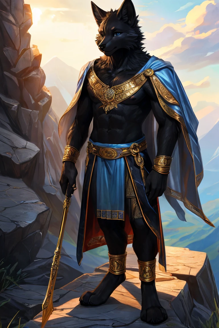 (Masterpiece) A very strong anf fitted nubian warrior man, watercolor hyperdetailed art in the style of Karoly Cszúzy, soft colors, intricate, elegant, highly detailed, digital painting, art station, concept art, soft, sharp focus, an african village as the background, illustration, art by Karoly Cszúzy, extremely detailed, detailed symmetric realistic face, extremely detailed natural texture, trend in artstation, watercolor painting, low angle shot, watercolor, wet on wet and splattering techniques, centered, perfect composition, dynamic action poses.