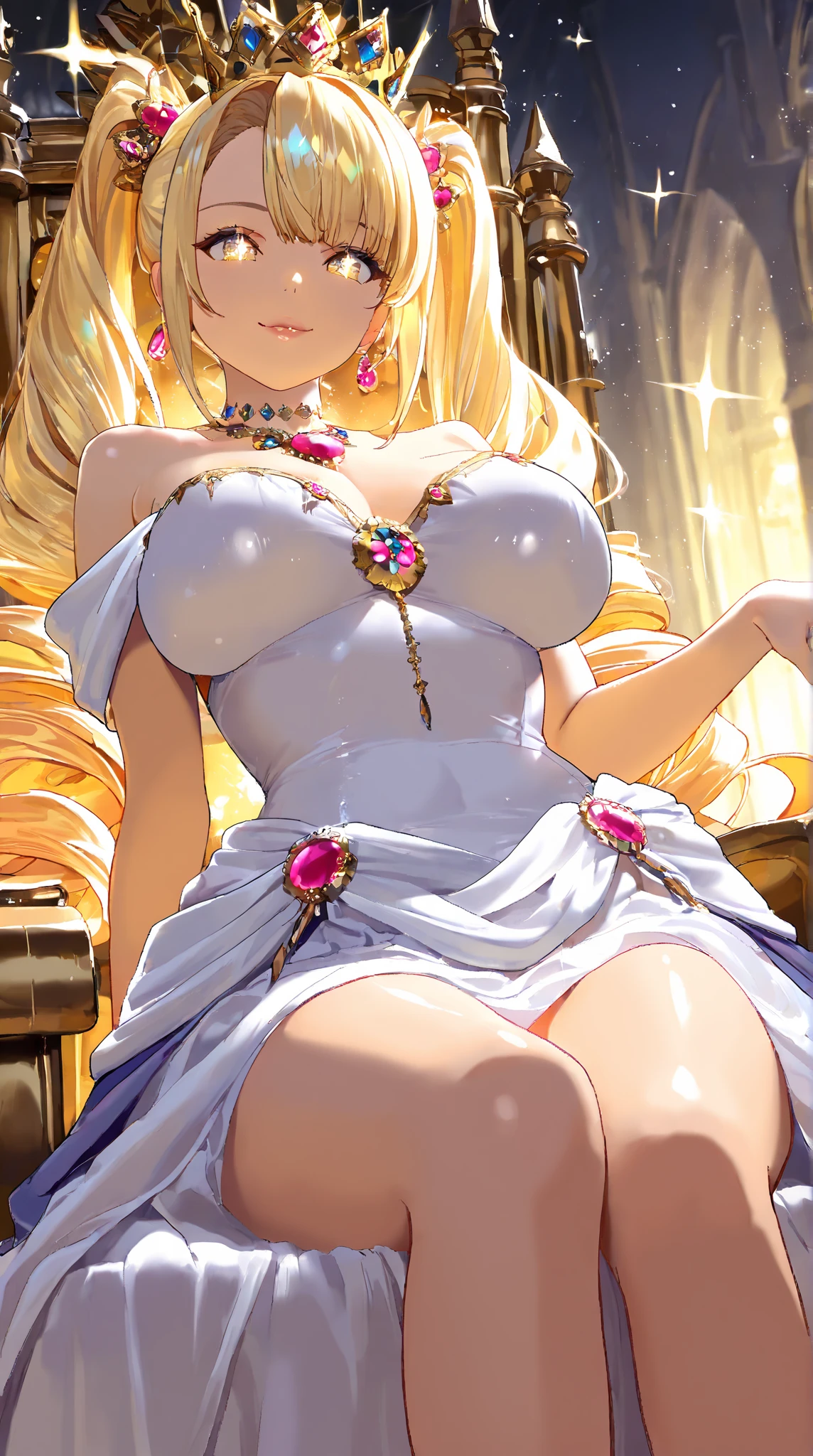 (((Distance from large breasts、Breast sagging、Low-cut,Cleavage ,Wide hips,)))((Long legs)),Hourglass figure))