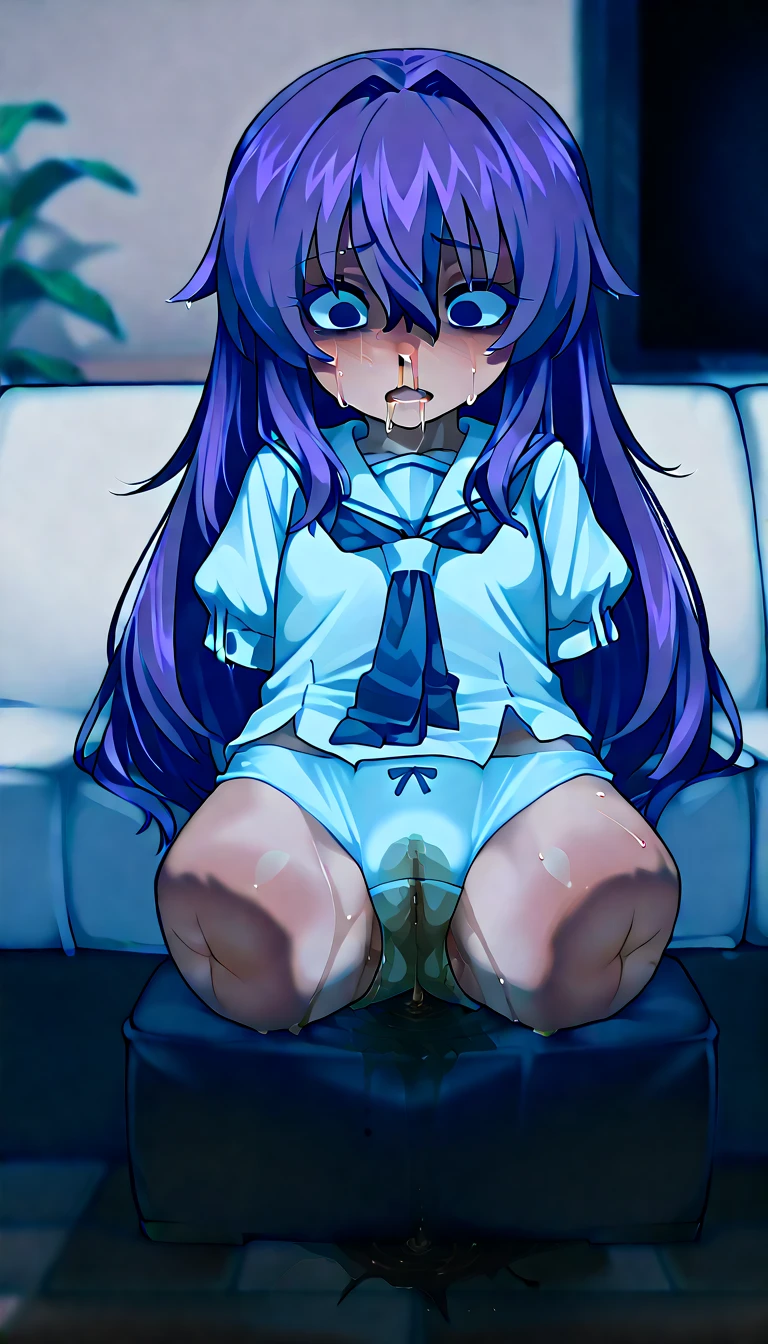 (masterpiece, best quality;1.3), ultra detailed, 1girl, solo, arale, glasses, blue eyes, long hair,purple hair,
1girl,masterpiece, expensive quality, very_expensive_solve, big_file size, full color,(completely nude:1.2),pussy,niplles,(loli ),