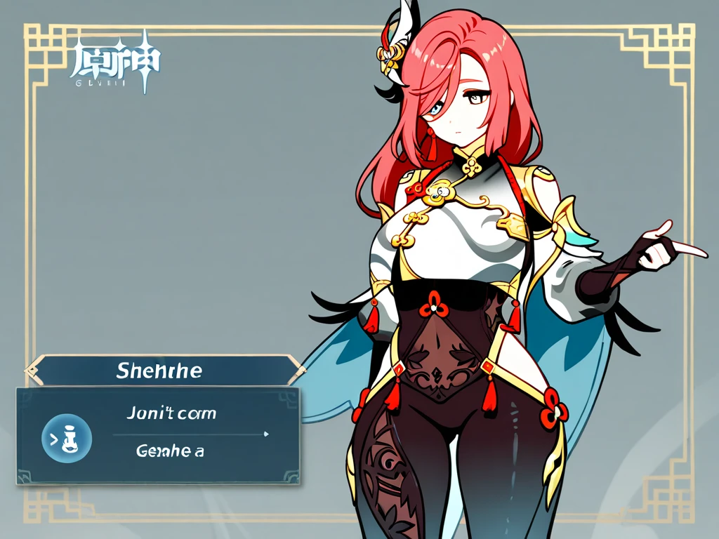 (best qualityer: 1.0), (super high resolution: 1.0), extremely detailed character, detailed hands, Half dragon girl, black horns, (extremely detailed white dragon tail), extremely detailed hair, ((White hair)), ((Black locks)), extremely detailed  eyes, heterochromia (one red eye and one blue eye), Dragon Eyes,  2d,  Madura, Anime Art, adolescent, ((whole body)), standing, large breasted, big-ass, Mediovale, RPG