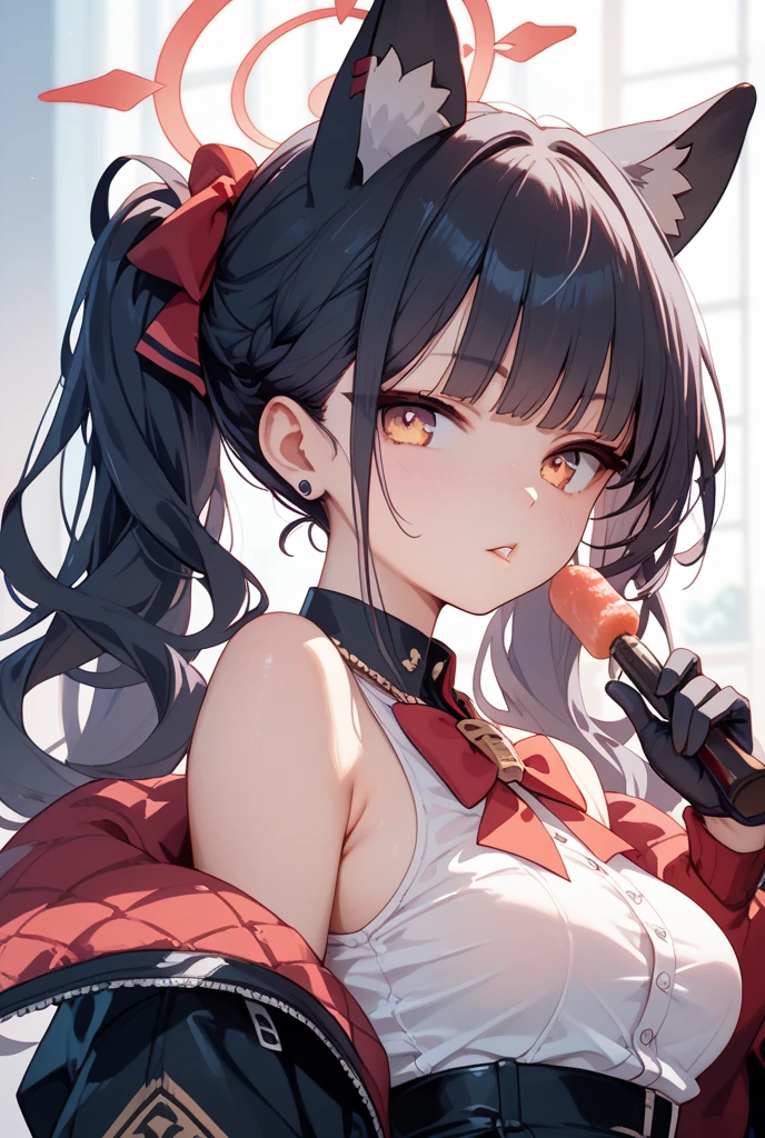 (masterpiece,Highest Resolution,4K High Resolution,Crisp image quality,Ultra HD,Detailed Hair(Realistic :1.2),Cat ear,Red Headgear,blush.Full of sperm,realisticvaginal,((Full of sperm))(Shooting up close:1.2)(Determined skin)((Eyes are hearts)(((Oral rape situation,A scene where a penis is put in the mouth:1.2)))Cock oral,Cock oral,Cock oral口内射精