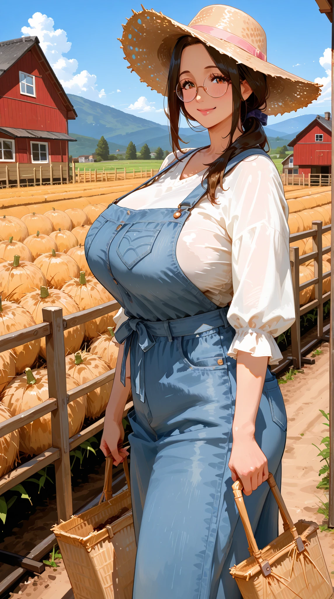 two fat shubby wasted farmer ladies picking tomatoes in the field, wearing an apron checked shirt lorgely unbottoned on the chest and straw hat, slutty, drunken eyes, completly drunk, silly drunk stupor face, loosing control, brown braids, leaning forward, silly drunken face, stupid drunken expression, very big belly with bulges, big buttock, standing drunkenly, drunk facial expression, swaying drunkenly, no balance, drunk, drugged, sedated, huge tits, swaying drunkenly, exaggerated swaying, drunken stupor, even more drunk, as drunk as possible, drunker!!!!, massive , drunkest woman ever, thinks you're sexy, slumped, drunken stupor, unable to stand, stupid, happy drunk expression, stumbling, huge , voluptuous, weaving drunkenly, slumping, losing her balance, obviously extremely drunk, stumbling, drunk facial expressions, trying to keep her balance, stumbling, swaying, weaving, staggering, walking in an obviously drunk fashion, swaying, complete drunken mess, losing balance repeatedly, losing her balance