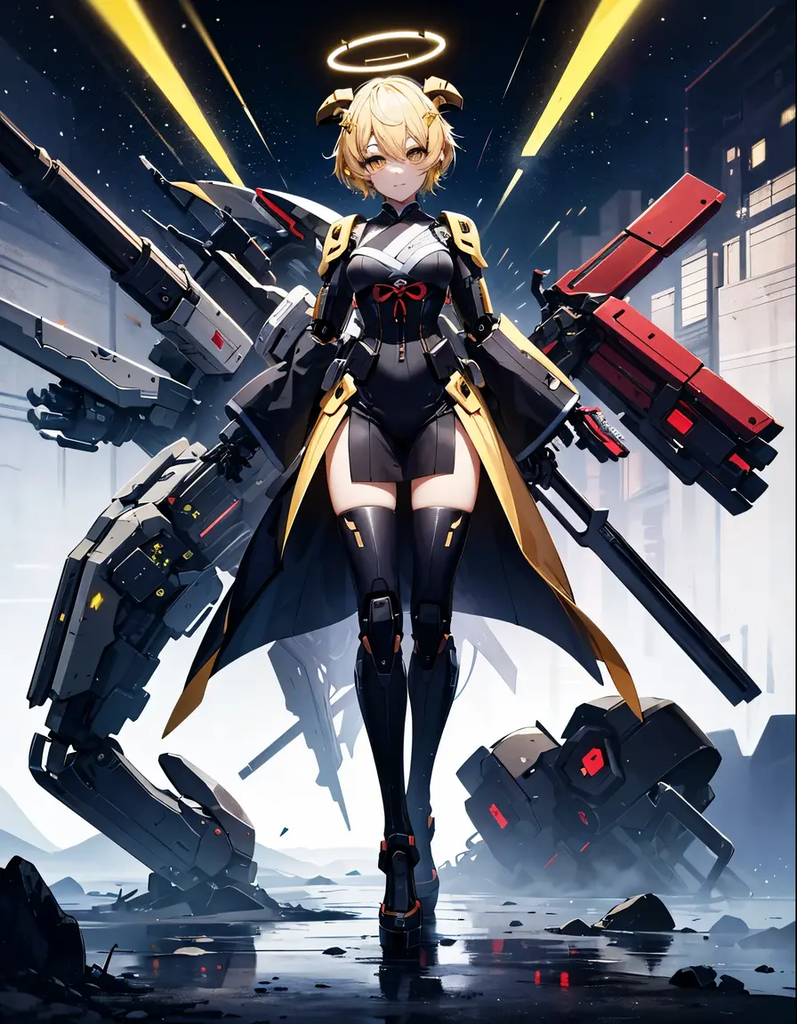 masterpiece, best quality, solo, <lora:har-4:1>, haru_estia, shorts, long hair, navel, coat