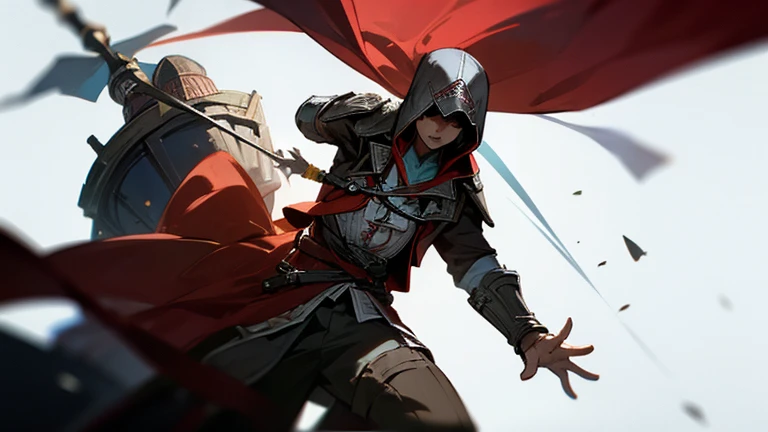 Assassino do jogo assassin's Creed do ano de 2077