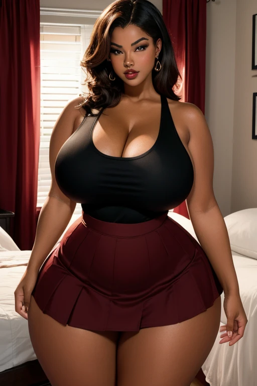 @ELLIETHEEMPRESS, ELLIE MAE, 1GIRL, BREASTS, SOLO, DARK SKIN, CLEAVAGE, DARK-SKINNED FEMALE, LONG HAIR, LIPS, LARGE BREASTS, gigantic breasts, (breasts bigger than head), gigantic ass, (((((realistic))))), black hair, tiny waist, wide hips, short legs, short torso, full body, (((((five-year-old))))), (((((kindergartner))))), (((((elementary schooler))))), (((((child))))), (((((short))))), shortstack, (covered erect nipples), areola slip, (((bursting breasts))), skindentation, short tiny microskirt, pusy peek