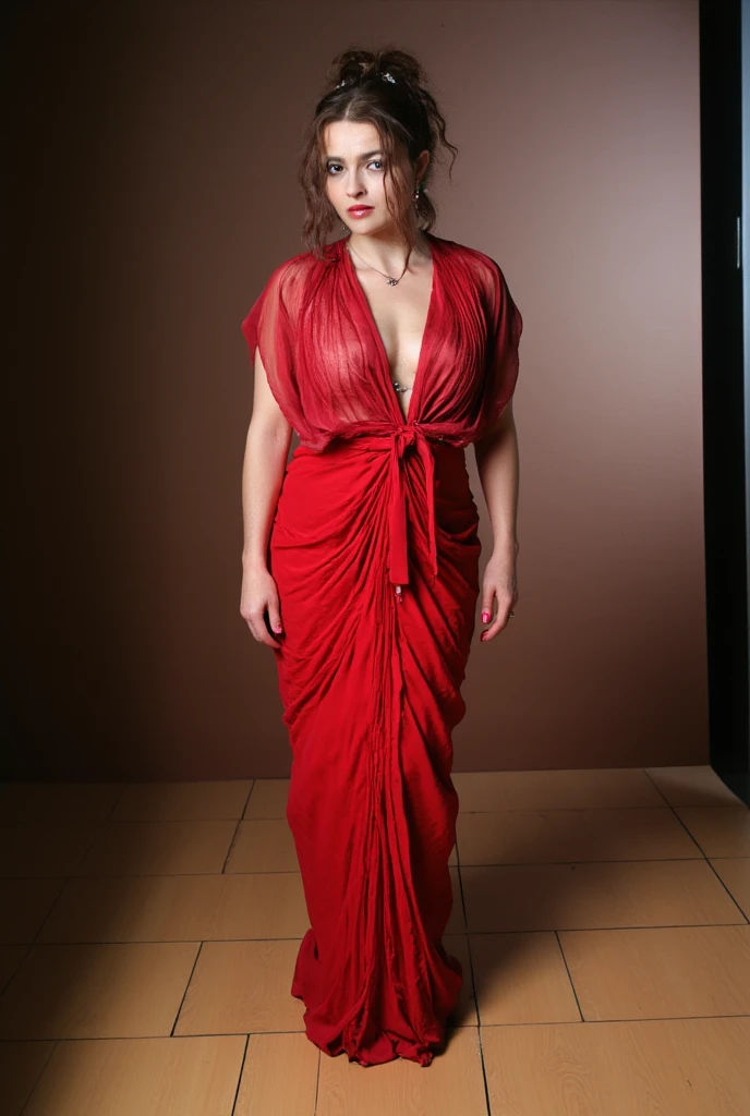 Elizabeth olsen from avengers (named as wanda)
In loose saree body
