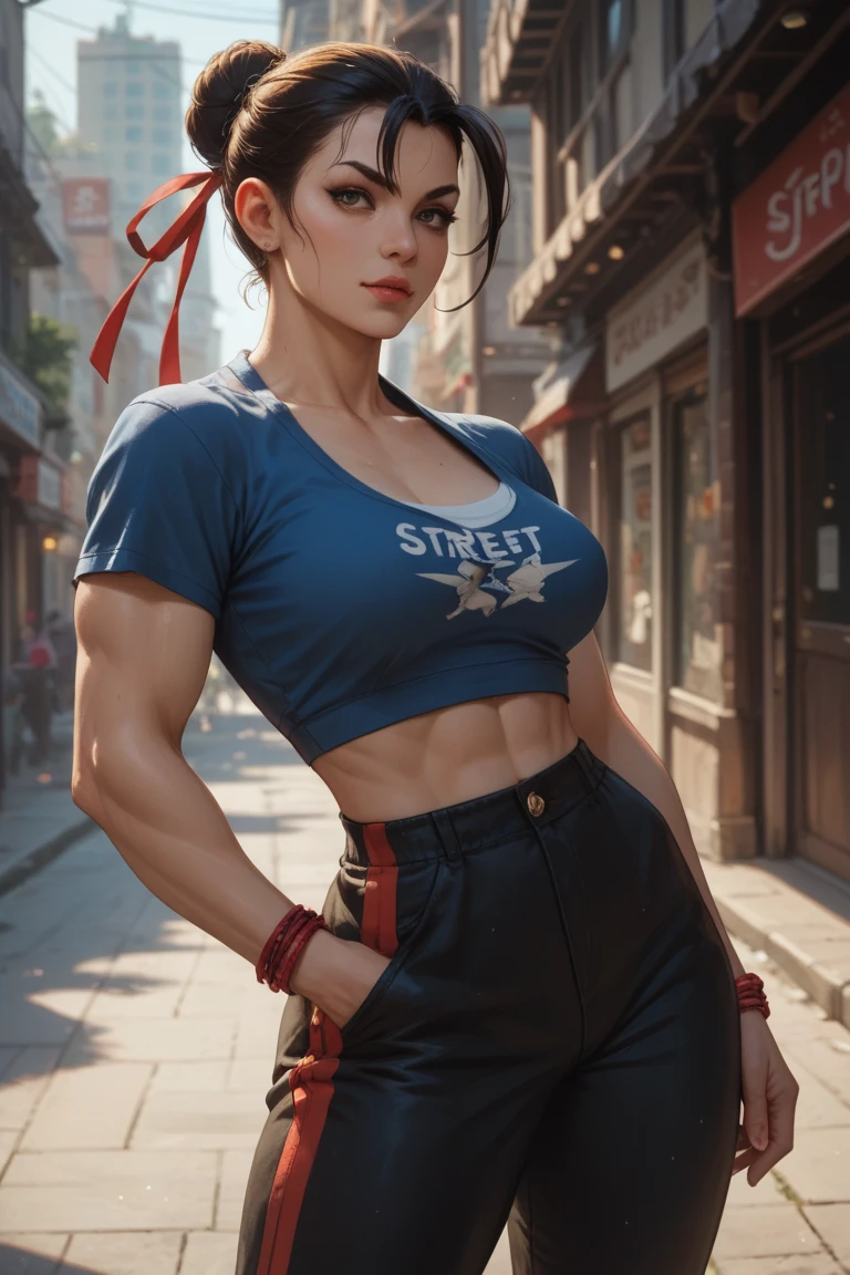 Hungarian woman with an athletic and toned physique; striking features with high cheekbones; green eyes; long, dark hair often styled in intricate braids; 'light olive' skin; best quality; trending on artstation; complex volumetric lighting; strong shadows; artistic lighting; dynamic; energetic vibe; realistic skin; specular highlights; micro-textures; highly detailed hair; crumbling concrete walls; dystopian aesthetic; injured and bleeding; slouching down behind garbage in an alleyway at night; in pain; bloodied face; bloody clothes