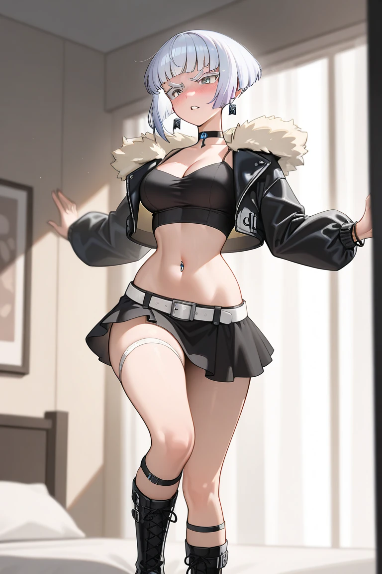 (masterpiece, best quality), 1girl, <lora:kayoko15:0.8> kayoko_\(blue_archive\),red_eyes,black_hair,halo,ear_piercing,choker,wings,single_wing,hairclip,two-tone_hair,hair_ornament,covered_navel,off_shoulder,open_clothes,sleeveless,sleeveless_dress,black_choker