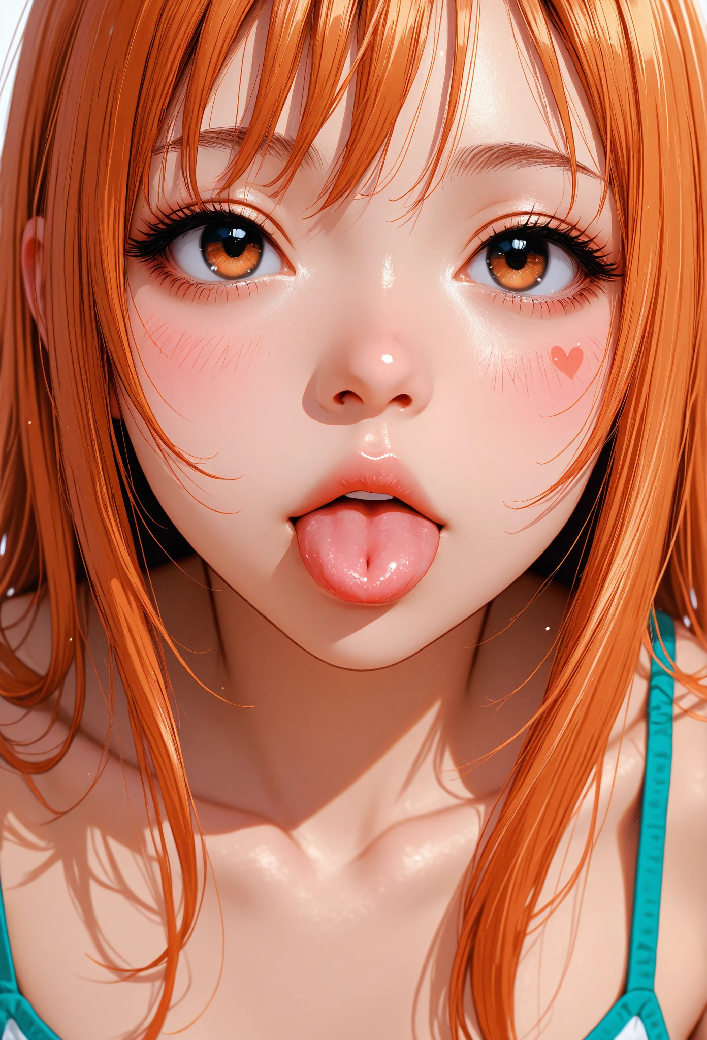 <lora:ddw_v1:0.75>, wink, one eye closed, playful smile, tongue out,, masterpiece, best quality, absurdres, highres, 4k, ray tracing, intricate details, highly detailed, (1girl:perfect face, cute, small breasts, long ginger hair, petite) official media, ranking #1 on pixiv