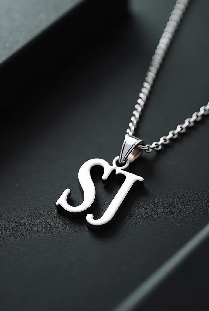 A pendant with the initials R and J for your girlfriend, just the letters