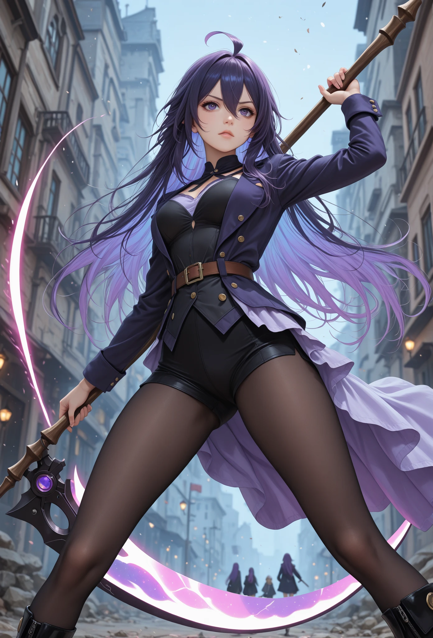 purple eyes