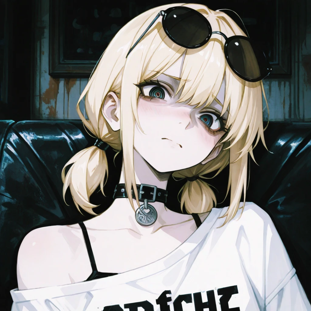1 synth wave style girl, extremely detailed CG ,(masterpiece), (flat color:1.5), (best quality), (limited palette) , pink fluorescent paint, , noline art, silhouette, partially colored, (alternate color):1.4, dynamic angle, (pink, dark violet):1.3, dark violet shadow, (synth wave), (chromatic aberration) , (((thick) outline)), pink outline, (solo focus), pink neon lights, perfect shadow, cowboy shot, blank stare, beret, bowknot on beret, flat chest, wearing an off- shoulder floating jacket, short wavy delicate hair, blank stare, delicate face, bare shoulder, sitting on the top of the building, beautiful and delicate eyes, (1 girl):1.5, solo, from above, delicate background, streets with neon lights <lora:SilvermoonMix04_2:1>