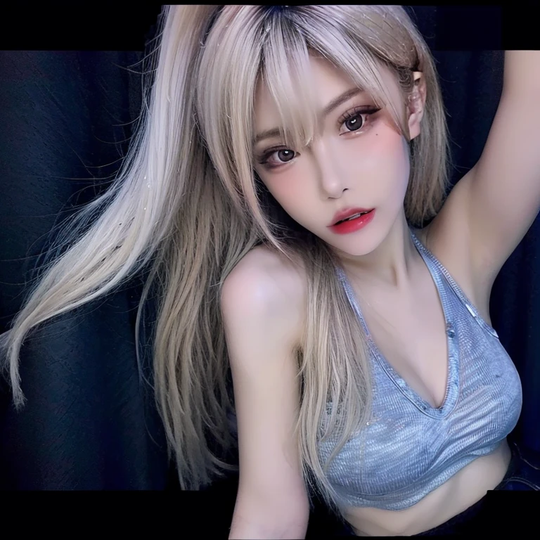 （((Woman on all fours on bed))）、（(posterior view))、（((The back is visible))）（Sleeping face down）1 girl, Silver hair, striated hair, Bangs, Blunt bangs, Long hair, Pink hair, aqua eyes, longeyelashes, Purple eyes, makeup, Smile, Parted lips, Realism, Verism, surrealism, depth of fields, One-person viewpoint, F/1.8, 135 mm, canon, nffsw, retinas, masutepiece, ccurate, Anatomically correct, Textured skin, Super Detail, high details, High quality, Best Quality, hight resolution, 1080p, hard disk, 4K, 8K、((No skirt))、((No bra))、(())、（（Full Body Angle））、（open one's legs、stick out buttocks）、（shapely breasts,)、((sexypose)))、(camel's toe),（stick out buttocks）((sexypose))、(camel's toe),((No skirt))、((No pante))、(((Backward View Pose)))、(camel's toe),（ tongue、Vaginal orchids、Runny Vaginal Discharge、Blowing tide）、sexual excitement、Sex Expressions、shinny skin。realisitic、Photorealsitic:1.37)、(Kpop Idol)、Medium Hair、(Pink blush)、(illuminating)、[[Spread your legs apart]]、(独奏)、dynamicposes (Slim legs)、erotick、nffsw、Highly detailed ambient occlusion、超A high resolution,