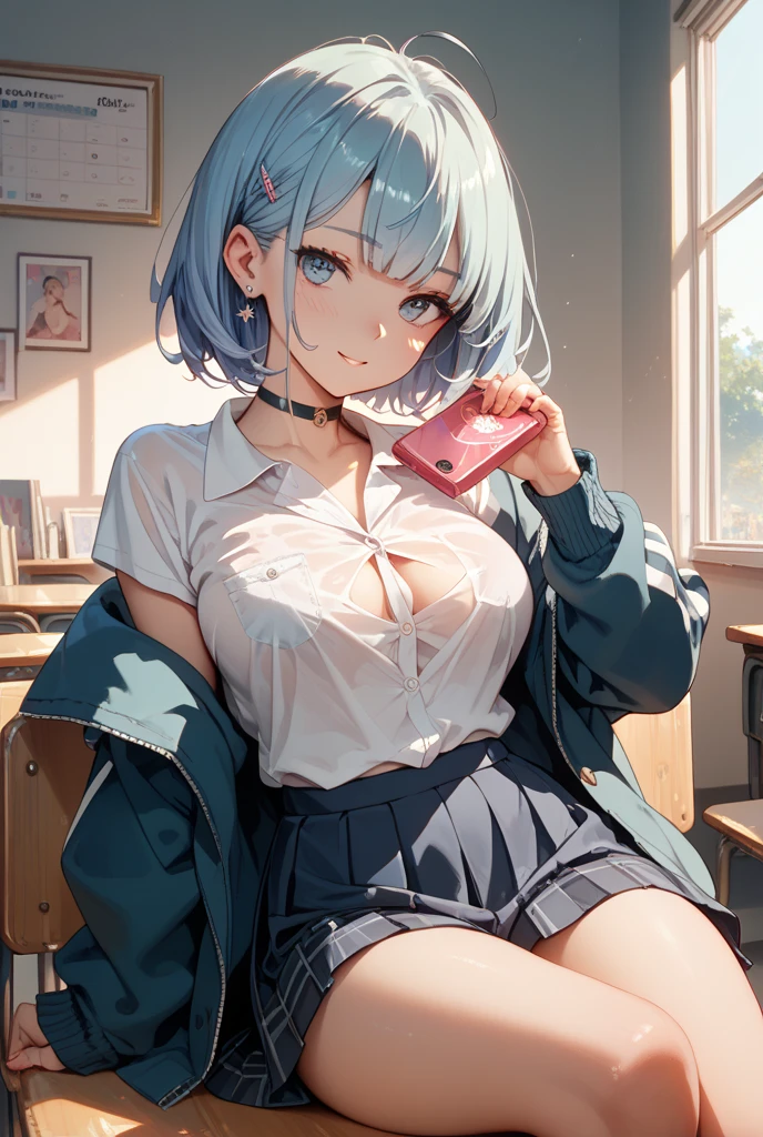 8K,Silver hair, very short hair, slanted eyes, medium breasts(C Cup)-Pale blue eyes、、8K, highest quality, masterpiece, Ultra-detailed、full lips、、、Blushing、lipstick、Perfect hands、Detailed hand、、full lips、Pale blue eyes、、perfect hands、detailed hands、vibrator、vagina、I can see the vagina、Not wearing panties、Lower body nude、1dildo,underwear,dildo under nude,dildo under clothes,dildo in nude,standing,bra、ピ陰My crotch is wet涙ぐむ,Convulsing、The genitals are wet、My crotch is wet、collared shirt, pleated skirt, , bow、spread legs, legs up、missionary positionbird’s eye view,spread legs,1 boy and 1girl are having sex,、On the bed、Glamorous expression、、A table that looks like it's about to cum、Embarrassed、night、8K, highest quality, masterpiece, Ultra-detailed、full lips、、、Blushing、lipstick、陰My crotch is wet,1dildo,underwear,dildo under panties,dildo under clothes,dildo in pussy,standing,bra