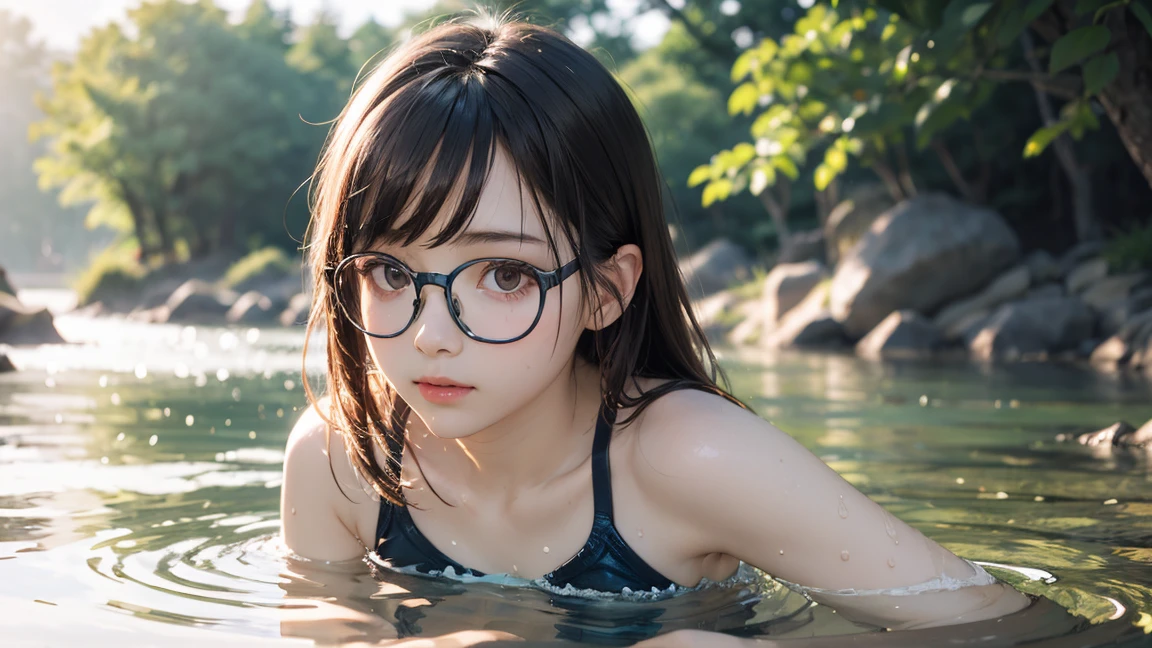 Highest quality, RAW Photos, Realistic, face, Incredibly beautiful girl, cute, length Hair,ponytail,Glasses,Written boundary depth, High resolution, Super detailed, detailed, Very detaileded, extremely detaileded eye and face, Sharp pupils, Realistic students, Sharp focus, Cinema Lighting, Japanese, Short Woman, Physical build, Arms are short, length, Narrow eye, Fleeting atmosphere, 10 years old, Brown Bob Hair, ((thin lips)), White swimsuit, masterpiece, Highest quality, Detailed skin, Detailed face, fine grain, 8K, Excellent anatomy, Full body portrait,flat breasts, small breasts, small,( small bust: 1.2), small bust, (slim, small, flat, small), thin, Delicate and sexy collarbone, One Girl, (beautiful girl, Delicate girl:1.3), (10 years old:1.3),
(((masterpiece,Highest quality,in 8K,Very detailed,High resolution,Anime Style))),
One girl,(Maid),making eye contact,(kneeling down at viewer'Foot and looking up at viewer:1.5),foot_Far apart,(Crouching in front of the viewer:1.1),from top to feet:1.3,Squat with your audience;Foot,((Open your mouth, squint_eye:1.2)),full-face_blushed,Sweaty_odor,(sodden face and sodden chest),full-face_blush,face_concentrated,leather_dog_Collar with chain:1.2,((Chained_bondage)),(Immerse up to the skin),グrace,Plea,swing_chest,race,(drunkenness),completely beautiful Japanese face,double eyelid, Double eyelashes,Lip detailed,carefully render the textures of skin and hair,perfection_teeth:1.3,short_Bob_hair,
,clean_white_floor,Glasses,
