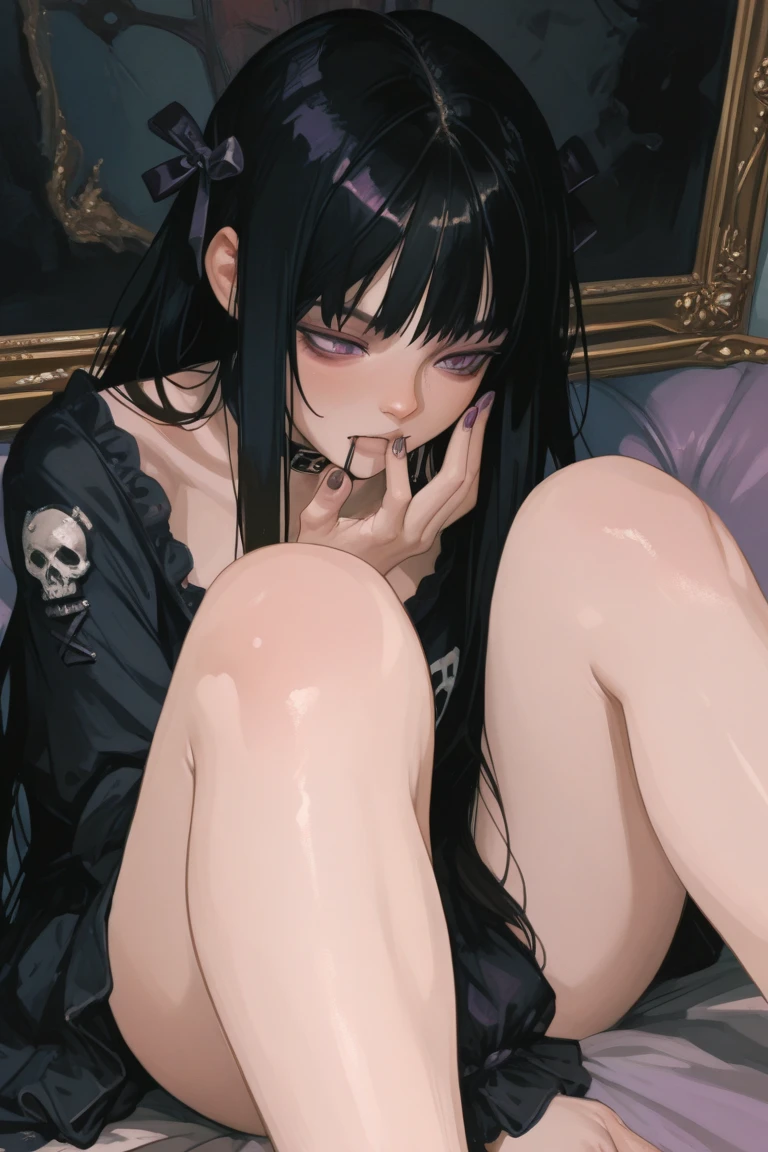 (((nsfw))),(((ultra detailed))),(megami magazine),((((in small Private room)))),((((1loli)))),(petite),(((huge breasts))),(((((nude))))),(((((sitting black sofa))))),((((((open legs)))))),(((((show off nipple))))),(((((spread pussy))))),((((urethra)))),((((pussy juice)))),((((sweat)))),(((((steam))))),(((((armpit))))),(((((hand in own hair))))),((((very long straight hair)))),(((black hair))),((smile)),(happy),surprised,(afterglow),orgasm,tears,((open mouth)),(((((cum on hair))))),(((((excessive cum))))),(((((cum in pussy))))),(((((cum drip))))),((((cum facial)))),(((cum on belly)))