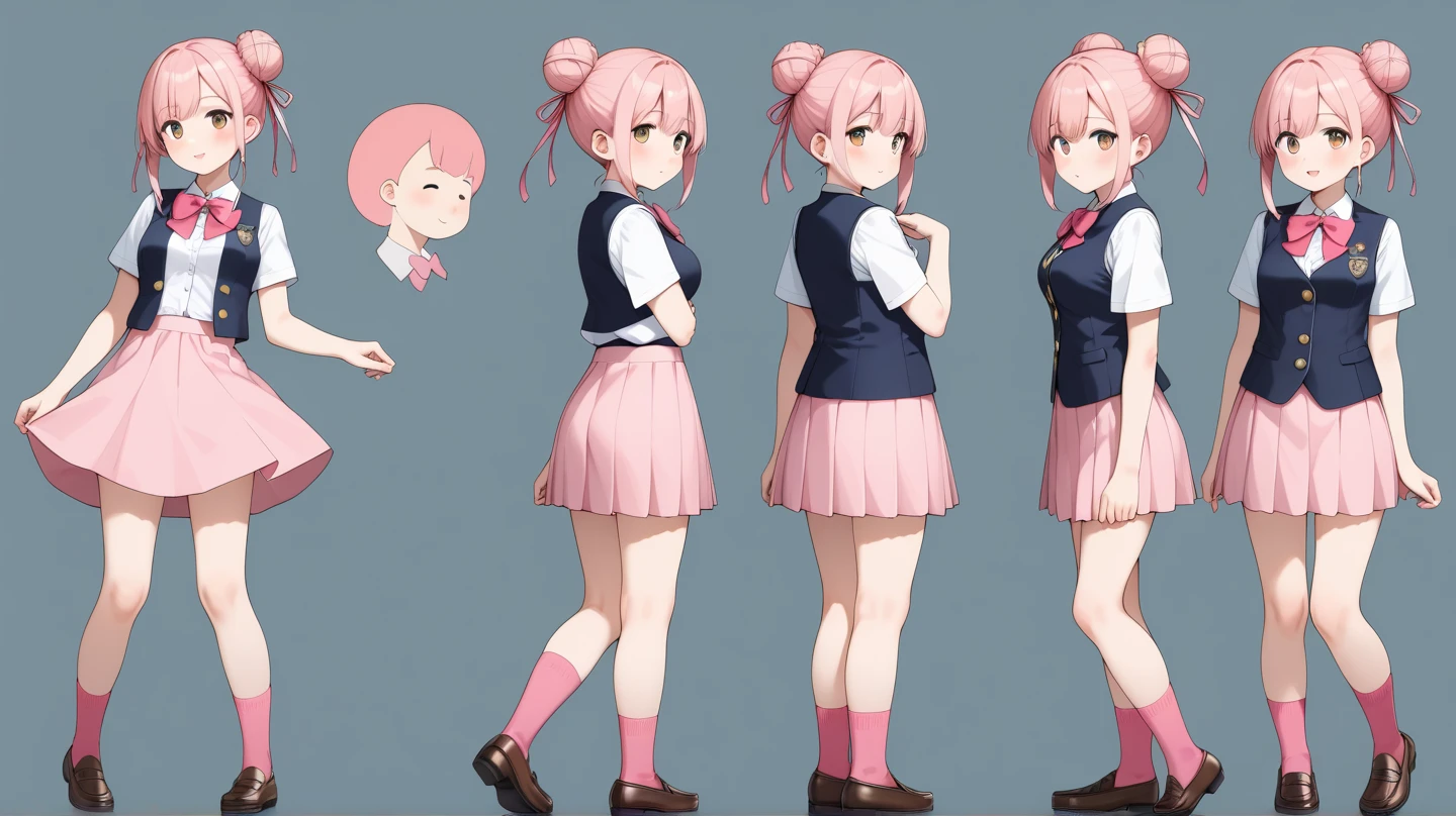 a close up of a person in a skirt and a shirt, anime full body illustration, anime style character, full body character design, full body portrait of a short!, pretty anime character design, style anime, anime character design, full body character concept, urban girl fanart, fullbody shot turnaround, unrealistic character concept, detailed anime character art, anime art style