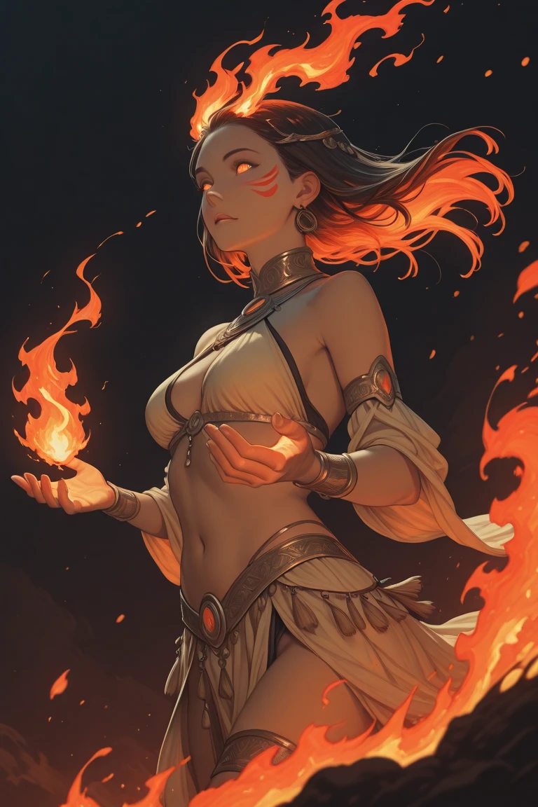 (((the red energy human body, front facing, full body, 1girl, 18 year old, caucasian, green eyes, perfect eyes, perfect iris, perfect pupils, perfect lips,perfect nose, perfect hands, very detailed hands, perfect fingers, black hair, short hair, straight hair, small braid in her hair, nature, subsurface scattering, transparent, translucent skin, glow, bloom, Bioluminescent liquid,3d style, warm color, vibrant, volumetric light, inside fire, fire and flames all around,)))