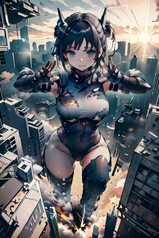 Absurd resolution,high resolution,(masterpiece: 1.4),hyper-detail,fullbody shot,head to toe,full frontal camera perspective,solo,shorter,standing,glasses,kemono feline cat futanari,no skin other than neck and head shown,watertight environmental suit,black hair,messy ponytail,cute face,detailed soft grey luminous eyes,huge massive hyper super swollen heavy milky breasts,breasts so big that cover her whole torso and are bigger than her head while being so big they reach her bellybutton,extremely super large swollen perky heavy bust,super huge enormously gigantic tits,gigantic breasts stretching/straining out of her outfit looking like they are about to burst out,breasts compressed squishing barely contained in outfit,inflated breasts,breast_expansion,super gigantic swollen heavy tits,wide full hips,narrower torso and shoulders,smaller torso,narrower waist,full thicc big soft thighs,thicc big full thighs,big rounded full soft butt,thicc butt,ruggedized utility styled outfit,fully insulated suit,full body outfit coverage with no skin showing or revealed,airtight/watertight zippers and seals,scifi monochrome black and grey fullbody covering protective padding rugged loose-fitted pilot utility suit with strategically placed protective padding,white watertight zipper utility cropped top for breasts support with a black strap horizontal across cleavage worn on top of suit,tactical strategic angular-patterned protective padding on hips and thighs and abdomen,practical/functional clothing,weather-proof durable clothing material,nylon clothing material,custom made clothing to fit and support large breasts,scifi padded rugged rigid high collar cropped cutout fitted techwear jacket,armored high collar,white and black triangular decals and techwear iconography on apparel and clothing,techwear gloves,ruggedized tech,ruggedized tech aesthetic,fitted utility pants,utility chaps,near future scifi,cyberpunk aesthetic,anime aesthetic,tactical aesthetic,nasapunk apparel,death stranding
