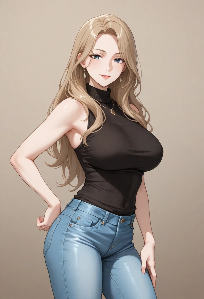 (high quality,Very detailed:1.37, High resolution), Woman, Serval Landau, jeans, large breasts, wetting herself, (standing:1.5), embarrassed, humiliation, (sweating:1.5), (blushing:1.5), Meticulous details, (extremely detailed eyes:1.37)
