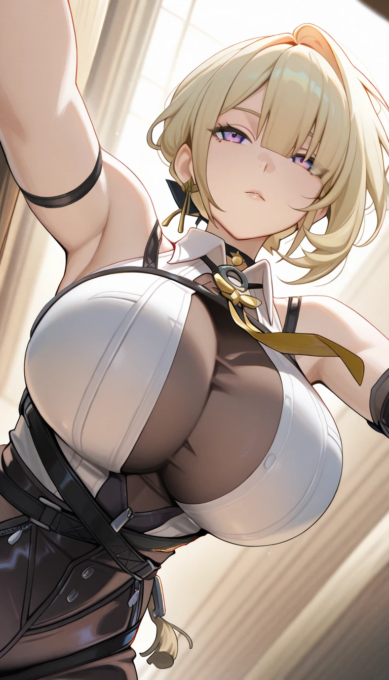 (masterpiece:1.2, best quality:1.2, beautiful, high quality, highres:1.1, aesthetic), detailed, extremely detailed, ambient soft lighting, 4K, perfect eyes, perfect face, perfect lighting, 1girl, solo, Tanya von Degurechaff, huge ass, huge breasts, huge thighs, narrow waist, wide hips, thick thighs, curvy, ponytail, ,tongue sticking out, eyes rolled back, hands making the peace sign, legs spread, cow bikini, cow leggings, topless, leaking milk, military hat, pasties, red pendant,