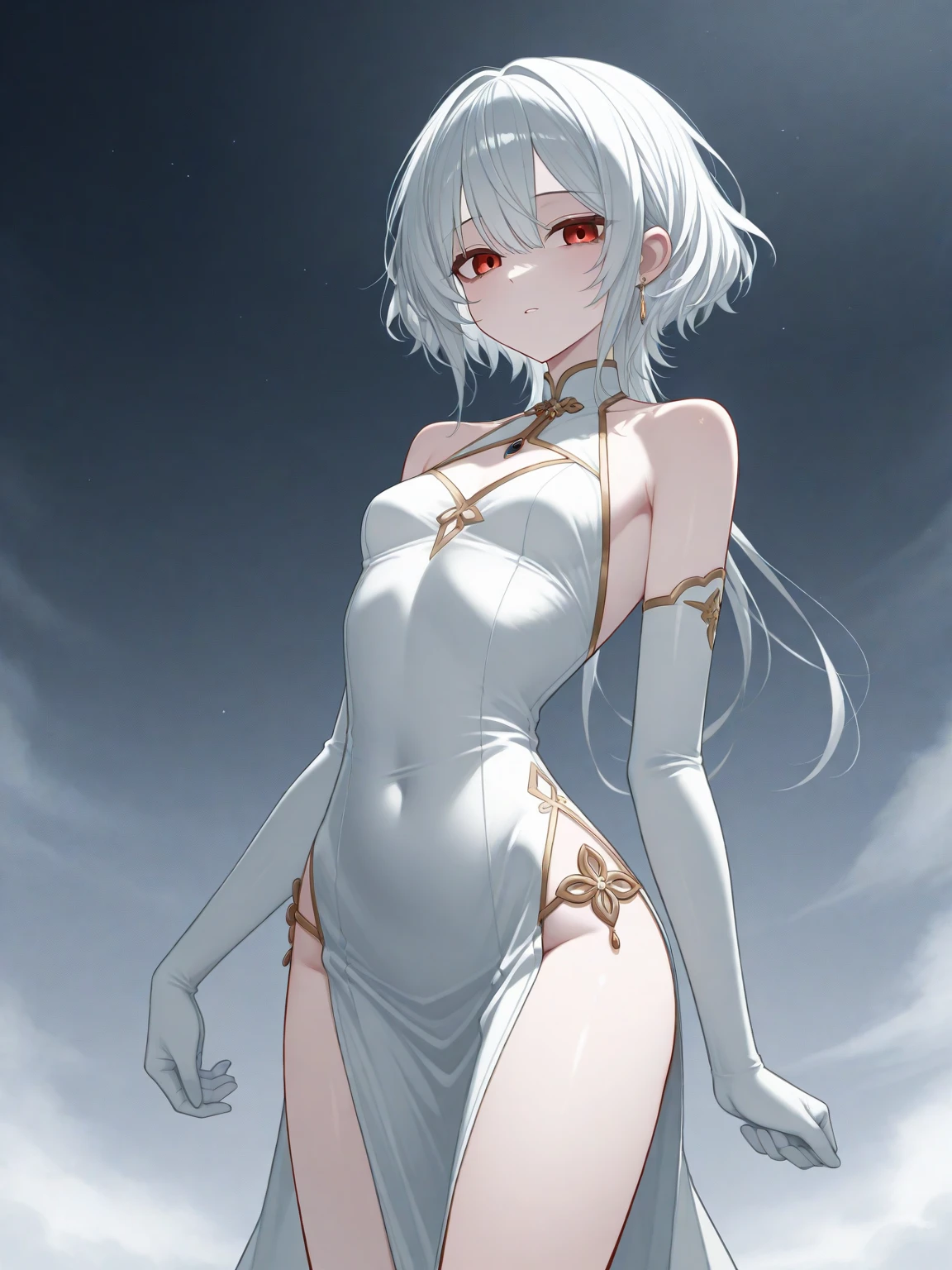 ph elaina, Eoutfit1, elaina (majo no tabitabi)，the Extremely Detailed CG Unity 8K Wallpapers，Evening glow，most beautiful artwork in the world，(best quality:1.2),(ultra-detailed:1.2),(hyper-realistic:1.1),(masterpiece:1.2), glowing skin，(Extremely thin and slender:1.3)，(Extremely slender and thin legs:1.3),(extremely prominent ribs:1.2)，(极其明显的髋骨:1.2)well-defined bones and contours，sharp focus,HighestQuali，hyper HD，white kneesocks,(extremely skinny:1.2)，micro bikini,中近距离,kneeling，(extremely boney:1.15)，(extremely slim:1.3)，注视镜头