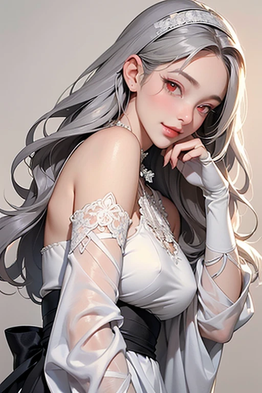 ((masterpiece:1.5、8k、Portraiture、フォトリアリスティックでVery detailedなCG、Very detailed、Particle Effects、Dynamic Effects、Shallow depth of field、Cinematic Light、Lens flare、Ray Tracing、Tabletop、Realistic:1.4、Ultra-high resolution:1.2、Realistic、Realistic))((alone、,A woman wearing a cashmere coat over an off-the-shoulder dress:1.4、wear a long scarf、Elegant woman posing、Detailed face、bright表情、young, bright, Whiter skin、Ample breasts、Best Looks、Ultimate beauty、Shiny silver hair with highlights、bright and shiny hair,、Super long, Silky straight hair、Hair dancing in the wind))(morning、indoors, winter, fireplace、Sitting)