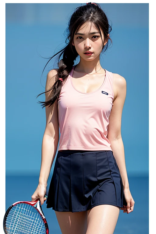 t-shirt, frilled skirt, Randoseru, fat, cute big breast, (invisible, no human, headless, handless:1.5)
