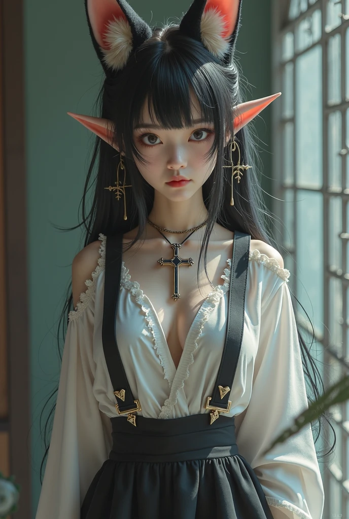 goblin girl,8k, ultra detail,((raw)) potret,half body