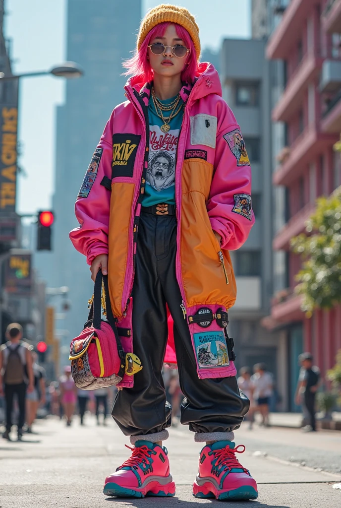 Give me an outfit based on super board by skz